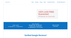 Desktop Screenshot of headlice911.com